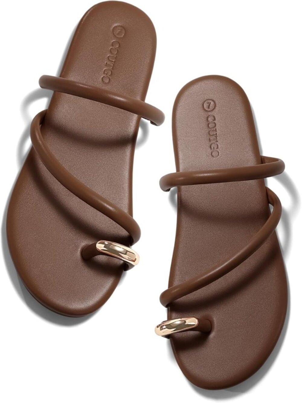 Stylish Strappy Flat Sandals - Open Toe Flip Flops & Summer Dress Shoes